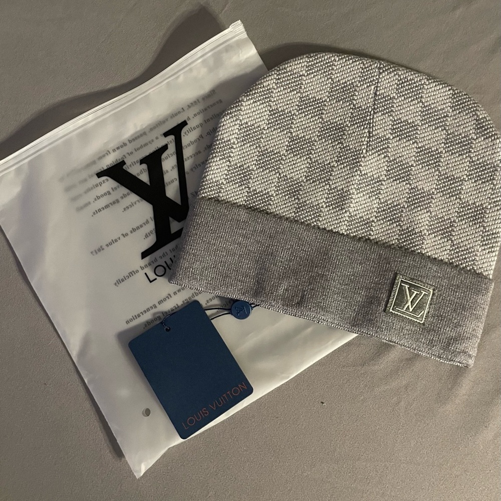 Louis Vuitton Gray Beanie